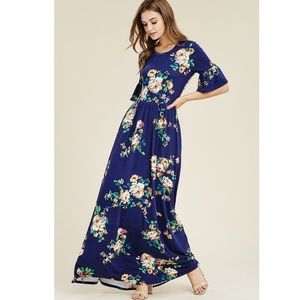 NWT Winter Romance Floral Maxi Dress by Reborn J